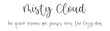 Misty Cloud by Balpirick Studio — Script Handwritten Font — thumbnail 1