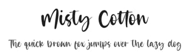 Misty Cotton by Letterative Studio — Script Handwritten Font — thumbnail 1