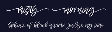 Misty Morning by Four Lines — Script Handwritten Font — thumbnail 2