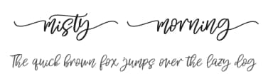 Misty Morning by Four Lines — Script Handwritten Font — thumbnail 1