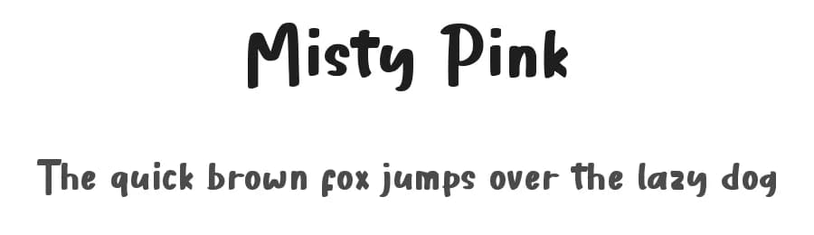 Misty Pink by Sronstudio — Script Handwritten Font