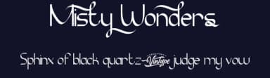 Misty Wonders by VinType — Script Handwritten Font — thumbnail 2