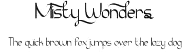 Misty Wonders by VinType — Script Handwritten Font — thumbnail 1