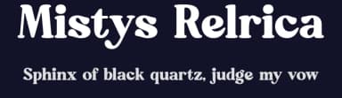 Mistys Relrica by Letterena Studios — Serif Font — thumbnail 2