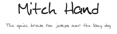 Mitch Hand by Mitch — Script Handwritten Font — thumbnail 1