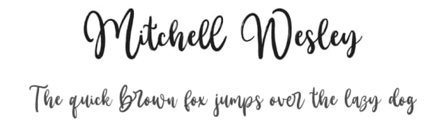 Mitchell Wesley by Fargun Studio — Script Handwritten Font