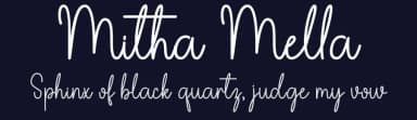 Mitha Mella by Danar Nugroho — Script Handwritten Font — thumbnail 2