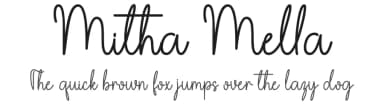 Mitha Mella by Danar Nugroho — Script Handwritten Font — thumbnail 1
