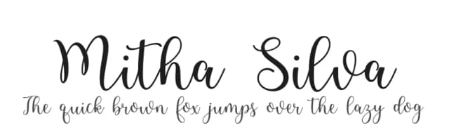 Mitha Silva by Sulthanstudio — Script Handwritten Font