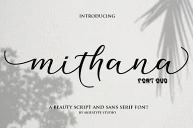 Mithana Duo Font by akifatype — Script Handwritten Font — thumbnail 1