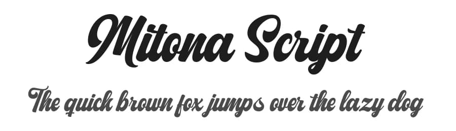 Mitona Script by LetterFreshStudio — Script Handwritten Font
