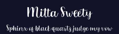 Mitta Sweety by Ikrar Bey Khubaib — Script Handwritten Font — thumbnail 2