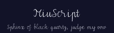 MiuScript by Linh Pham Thi Dieu — Script Handwritten Font — thumbnail 2