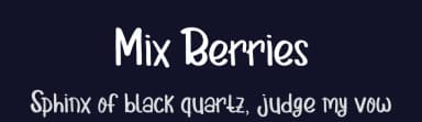 Mix Berries by Booga Letter — Script Handwritten Font — thumbnail 2