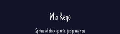 Mix Rego by Mix Fonts — Script Handwritten Font — thumbnail 2
