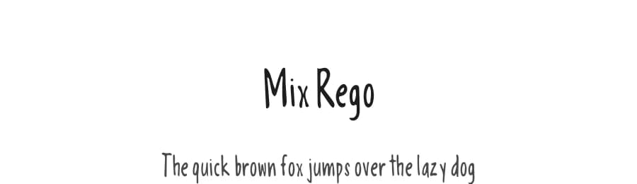 Mix Rego by Mix Fonts — Script Handwritten Font
