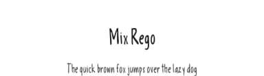 Mix Rego by Mix Fonts — Script Handwritten Font — thumbnail 1