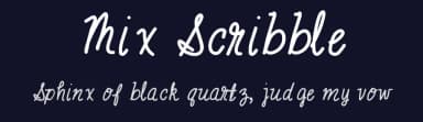 Mix Scribble by Mix Fonts — Script Handwritten Font — thumbnail 2