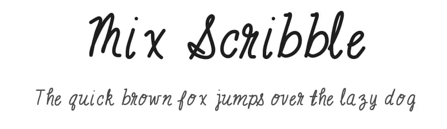 Mix Scribble by Mix Fonts — Script Handwritten Font