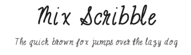 Mix Scribble by Mix Fonts — Script Handwritten Font — thumbnail 1