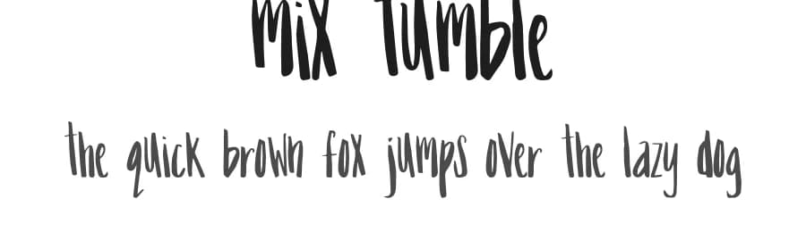 Mix Tumble by Mix Fonts — Script Handwritten Font