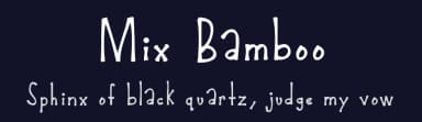 Mix Bamboo by Mix Fonts — Script Handwritten Font — thumbnail 2
