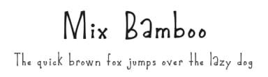 Mix Bamboo by Mix Fonts — Script Handwritten Font — thumbnail 1