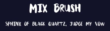 Mix Brush by Mix Fonts — Script Handwritten Font — thumbnail 2