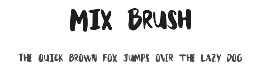 Mix Brush by Mix Fonts — Script Handwritten Font