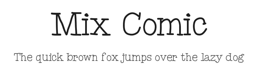 Mix Comic by Mix Fonts — Script Handwritten Font