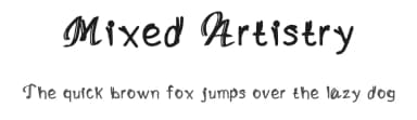 Mixed Artistry by Golder Jagat — Script Handwritten Font — thumbnail 1