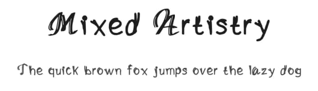 Mixed Artistry by Golder Jagat — Script Handwritten Font