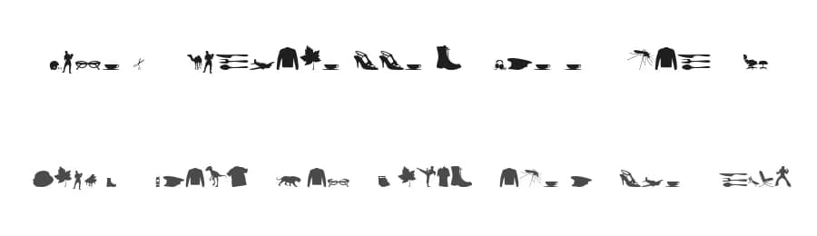 Mixed Silhouettes Free vol 4 by Intellecta Design — Dingbats Font