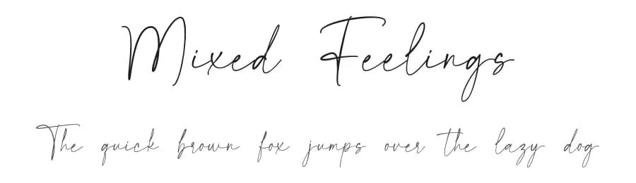 Mixed Feelings by Bluestype Studio — Script Handwritten Font — preview 1