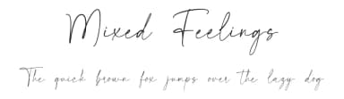 Mixed Feelings by Bluestype Studio — Script Handwritten Font — thumbnail 1