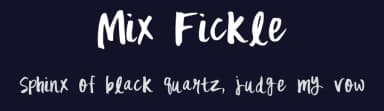 Mix Fickle by Mix Fonts — Script Handwritten Font — thumbnail 2