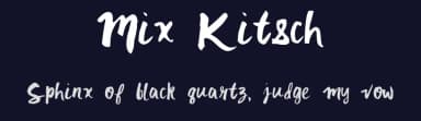 Mix Kitsch by Mix Fonts — Script Handwritten Font — thumbnail 2