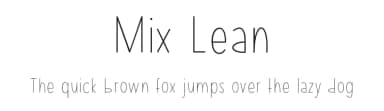 Mix Lean by Mix Fonts — Script Handwritten Font — thumbnail 1