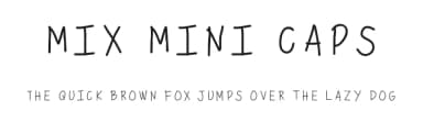 Mix Mini Caps by Mix Fonts — Script Handwritten Font — thumbnail 1