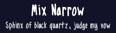 Mix Narrow by Mix Fonts — Script Handwritten Font — thumbnail 2