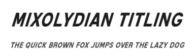 Mixolydian Titling by Typodermic Fonts — Sans Serif Font — thumbnail 1