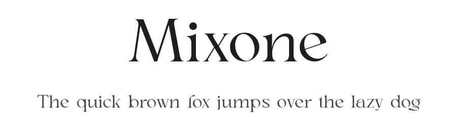 Mixone by Penatic Studio — Serif Font