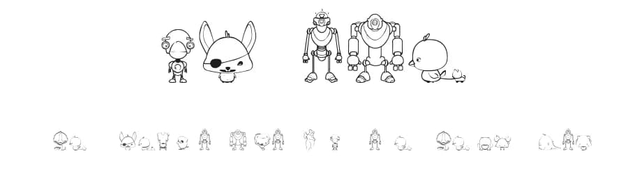 MixOne by Maelle.K | Thomas Boucherie — Dingbats Font