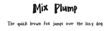 Mix Plump by Mix Fonts — Script Handwritten Font — thumbnail 1