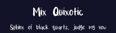 Mix Quixotic by Mix Fonts — Script Handwritten Font — thumbnail 2