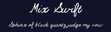 Mix Swift by Mix Fonts — Script Handwritten Font — thumbnail 2
