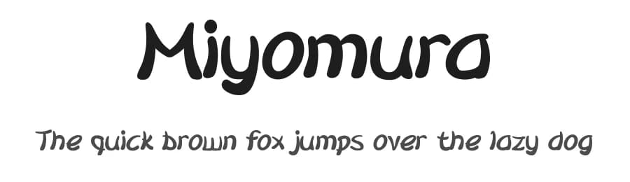 Miyomura by Tokopress — Script Handwritten Font