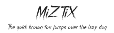 MiZTiX by Greentrik6789 — Script Handwritten Font — thumbnail 1