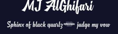 MJ AlGhifari by Mikrojihad Typography — Script Handwritten Font — thumbnail 2
