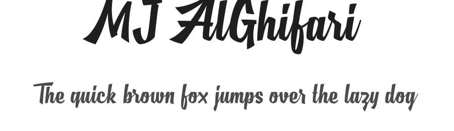 MJ AlGhifari by Mikrojihad Typography — Script Handwritten Font